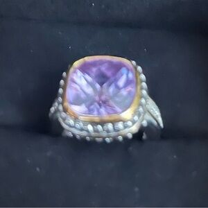 Premier Designs Lavender and Silver Ring